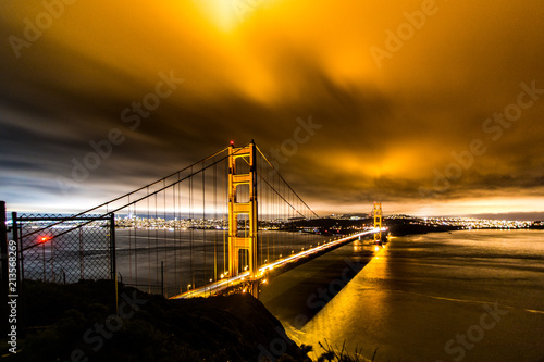Golden Gate Bridge at night