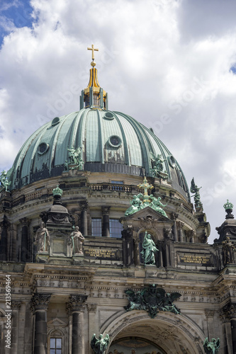 Berlin, Germany - July 01, 2018: The dome of the Berlin cathedral