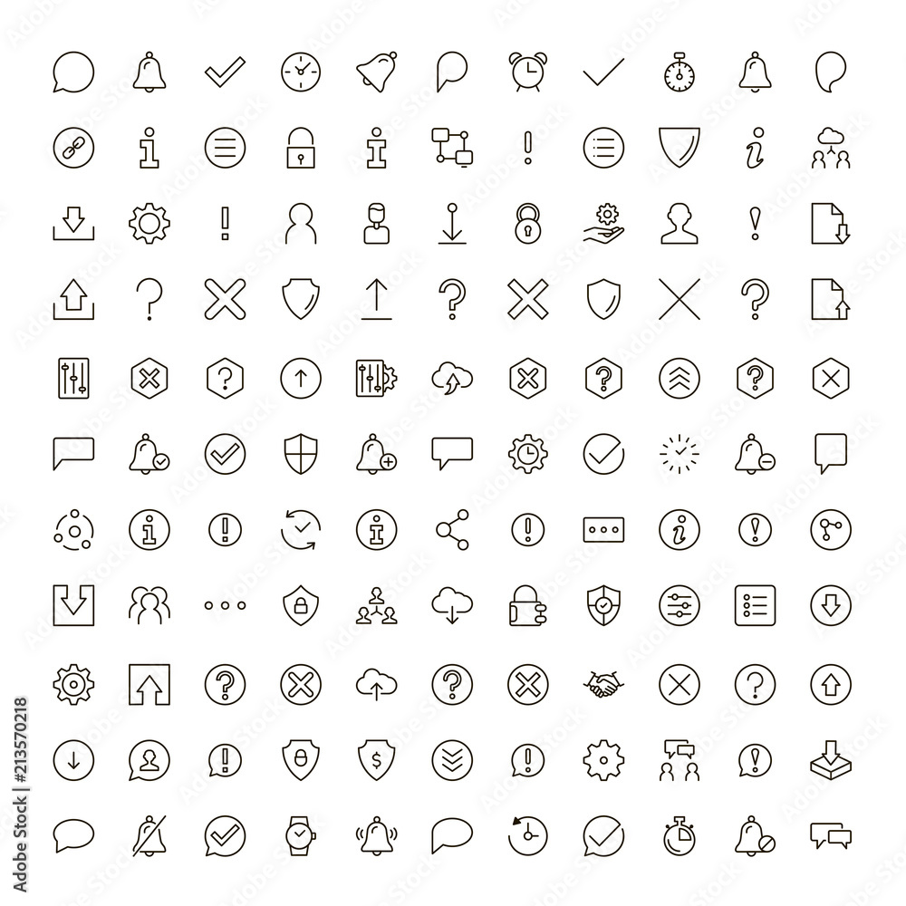 Interface icon set Interface icon set