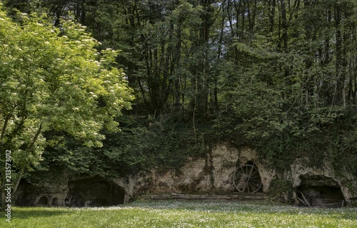 Cavités à Azay-le-Rideau, Indre-et-Loire, France