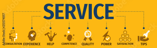 Services business with icon