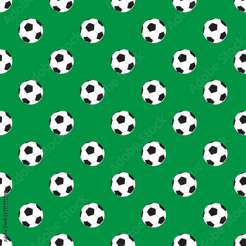 Vector seamless pattern with soccer ball