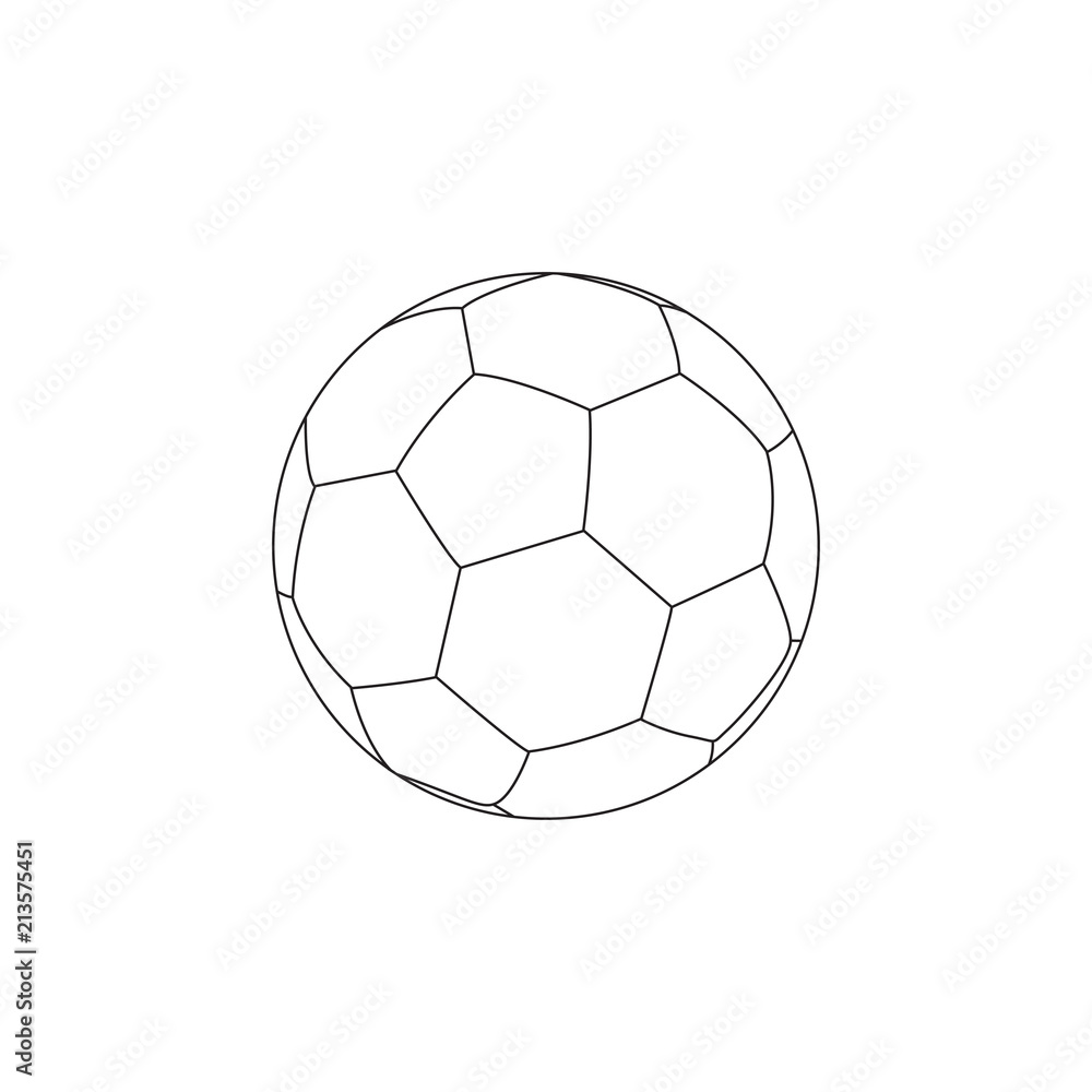 Fototapeta premium Vector soccer ball