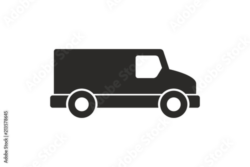 Truck icon, Monochrome style. isolated on white background © volyk