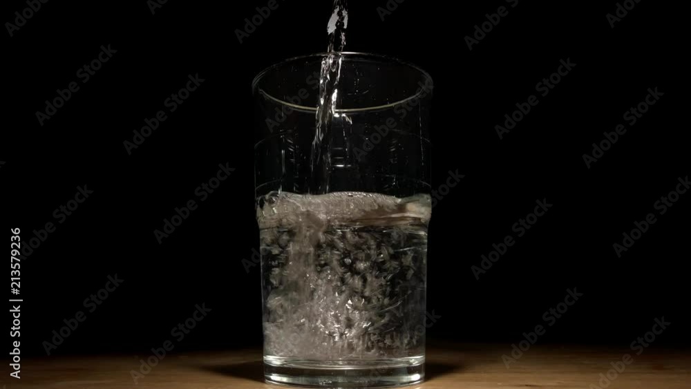 This video shows a drinking glass filling up with water in front of a truly black background for OLED displays. This video shows a drinking glass filling up with water in front of a truly black background for OLED displays.