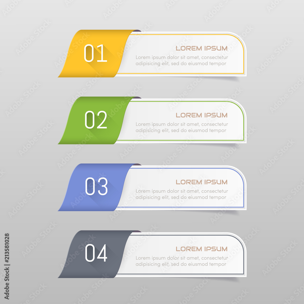 Sticker label colorful set Sticker label colorful set