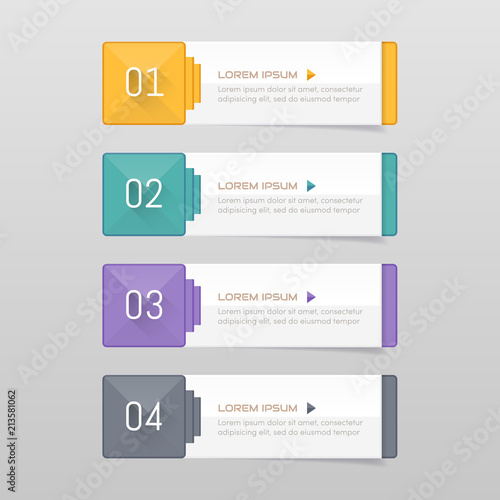 Sticker label colorful set