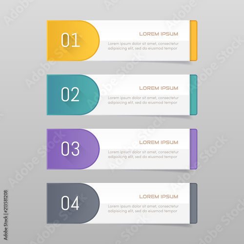 Sticker label colorful set