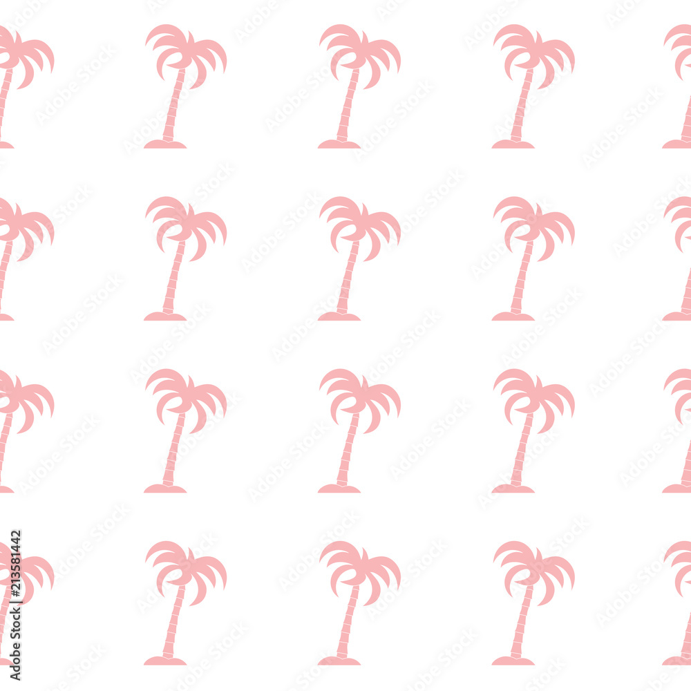 Fototapeta premium Seamless pattern with palm trees.