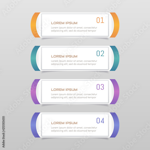 Sticker label colorful set