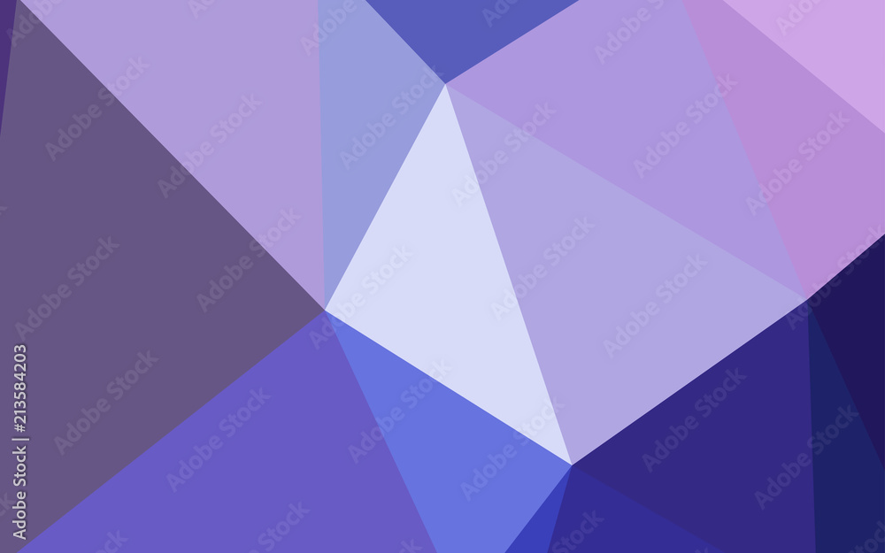Fototapeta premium Light Pink, Blue vector shining triangular cover.