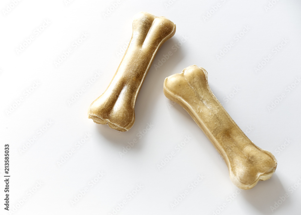 dog food bones isolated on white dog food bones isolated on white