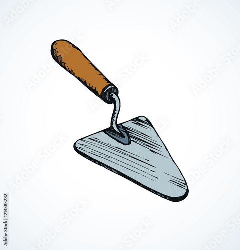 Trowel. Vector drawing