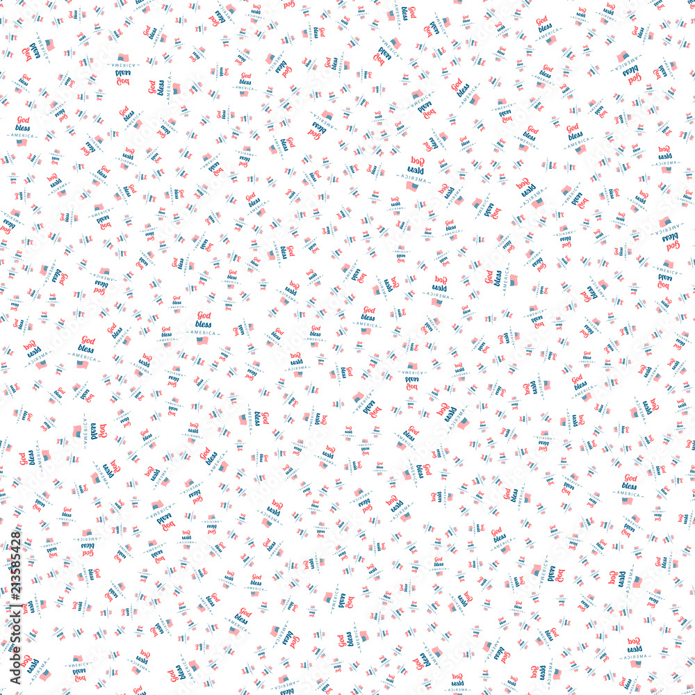 God Bless America seamless pattern God Bless America seamless pattern