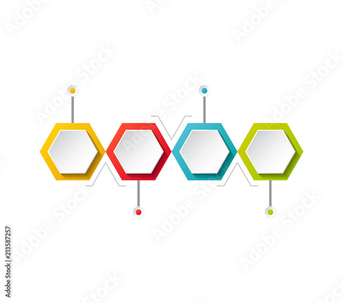 Layout of infographic with copyspace. Vector.