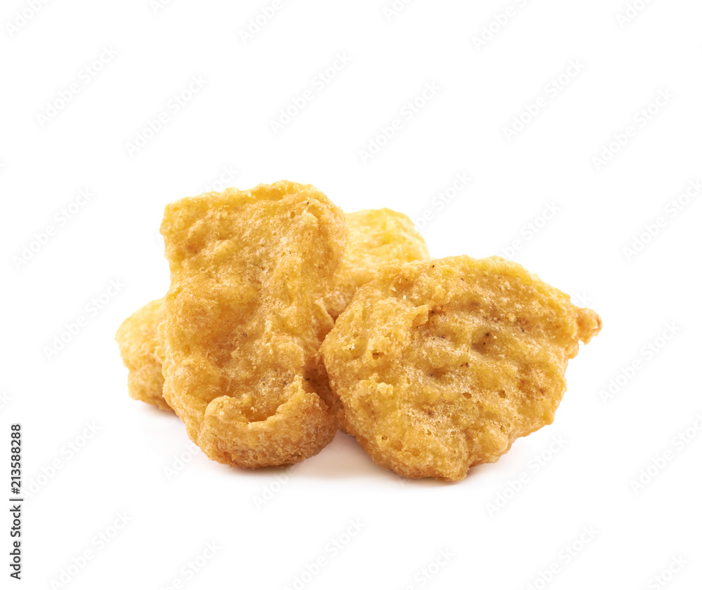 Chicken nugget composition isolated Chicken nugget composition isolated
