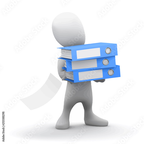 Vector 3d Folders man