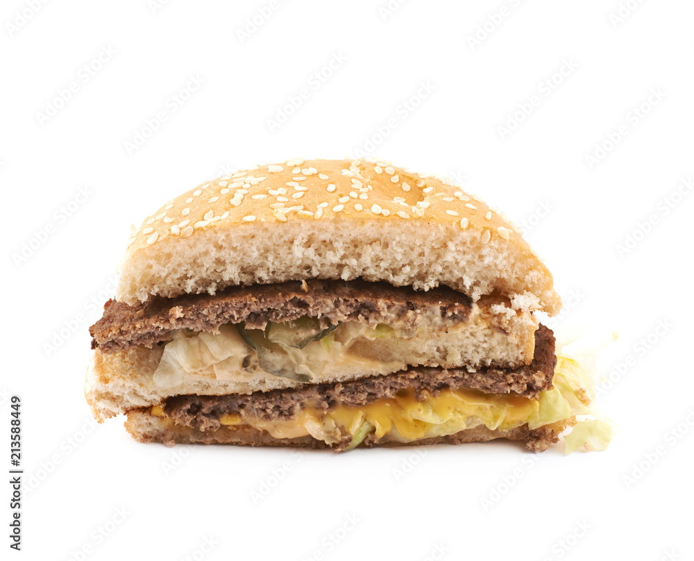Generic burger composition isolated Generic burger composition isolated