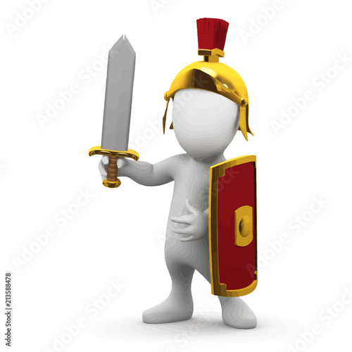 Vector 3d Little Roman person