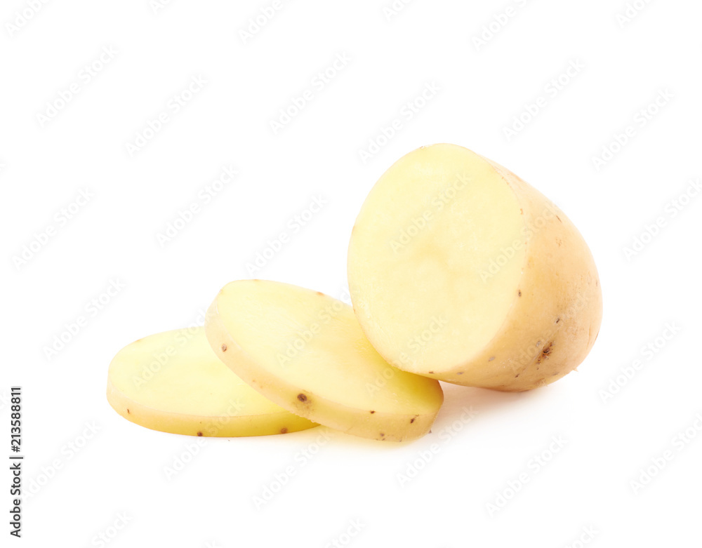 Raw potato composition isolated Raw potato composition isolated