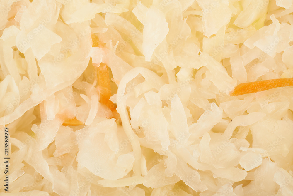 Surface coated with sauerkraut Surface coated with sauerkraut