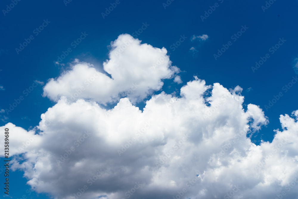 Blue sky with clouds background Blue sky with clouds background