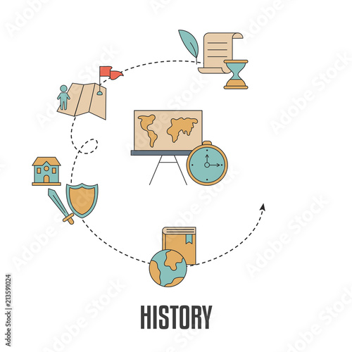 School subjects design concept