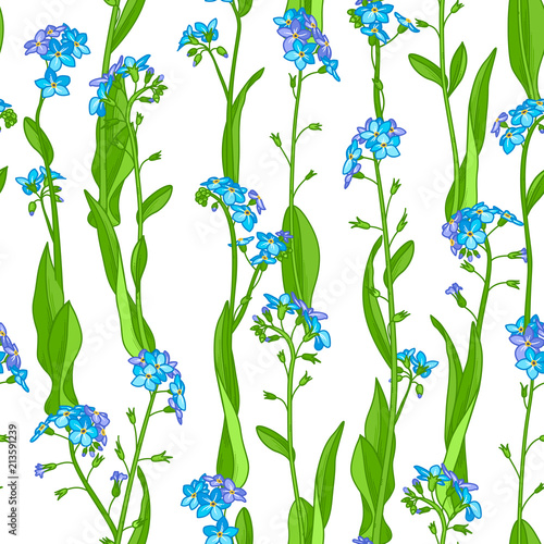 Vector floral seamless pattern.
