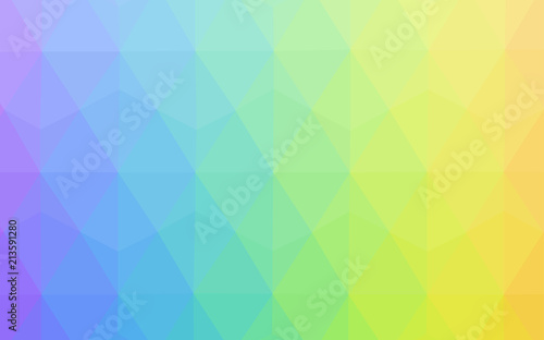 Light Multicolor vector polygon abstract background.