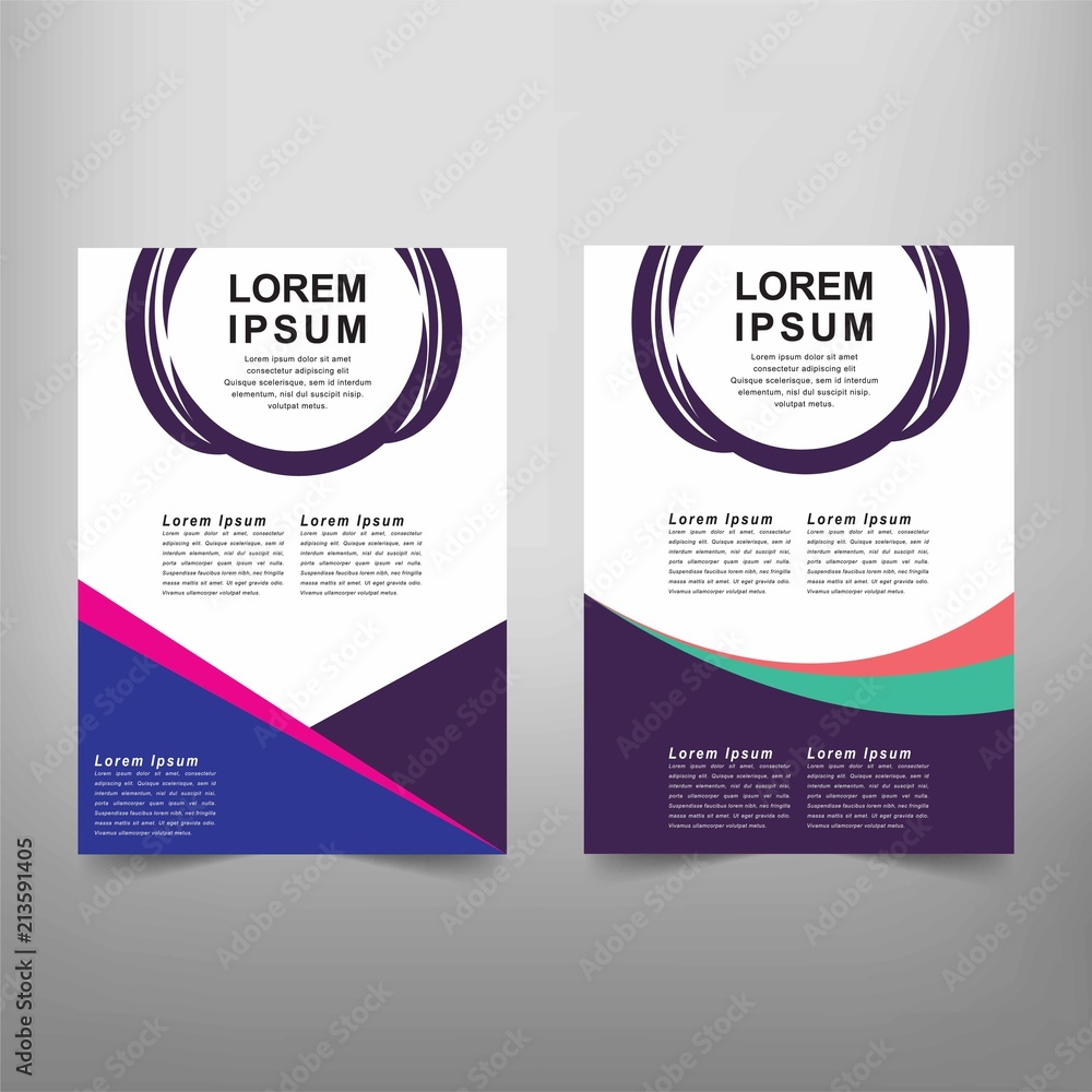 Fototapeta premium Modern Vector abstract book cover template. Vector of modern abstract background