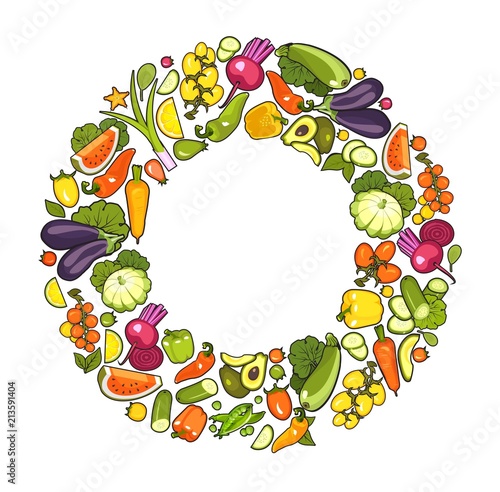 collection of ripe vegetables
