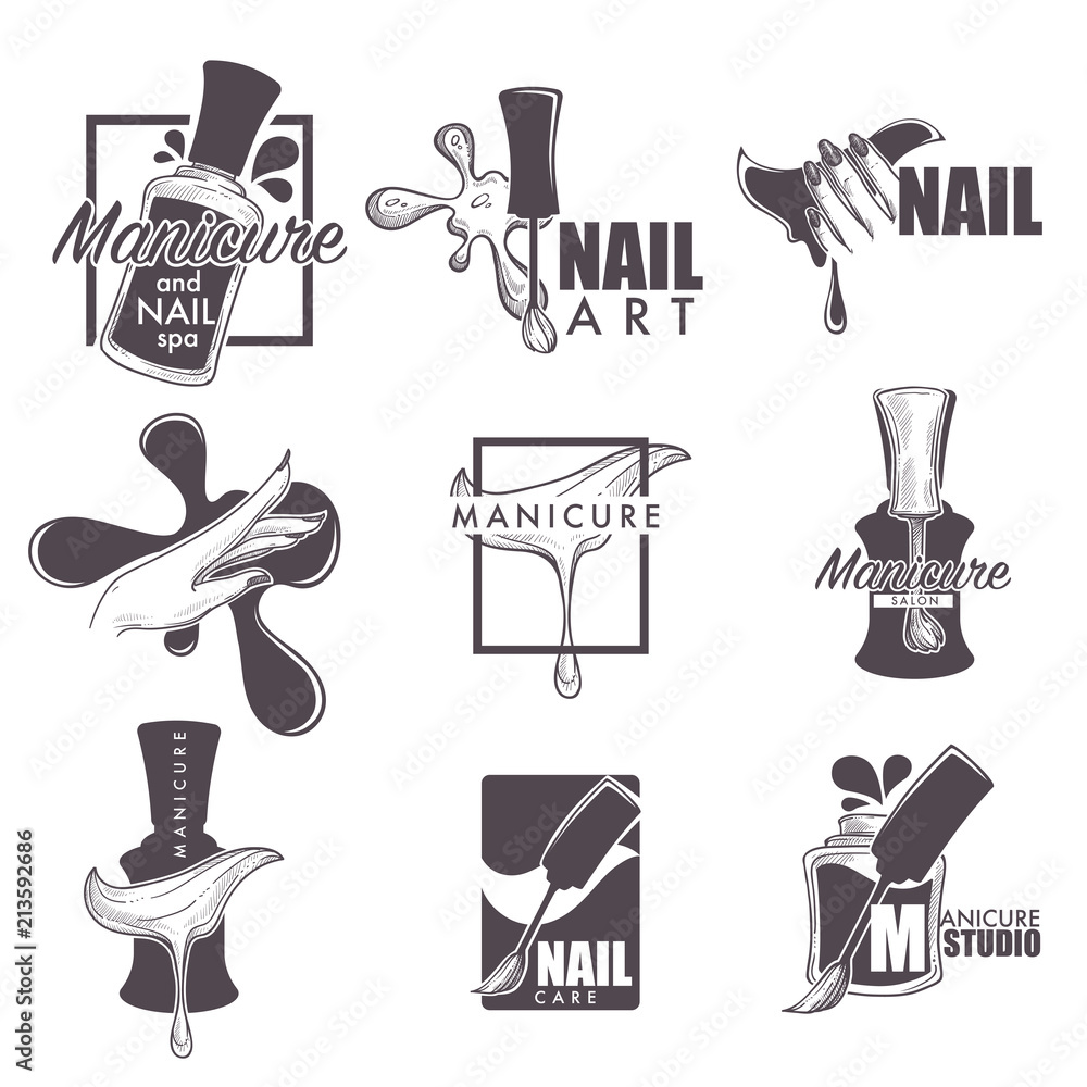 Poster For Nail Salon Icon Flayer Manicure Vector, Icon, Flayer, Manicure  PNG and Vector with Transparent Background for Free Download