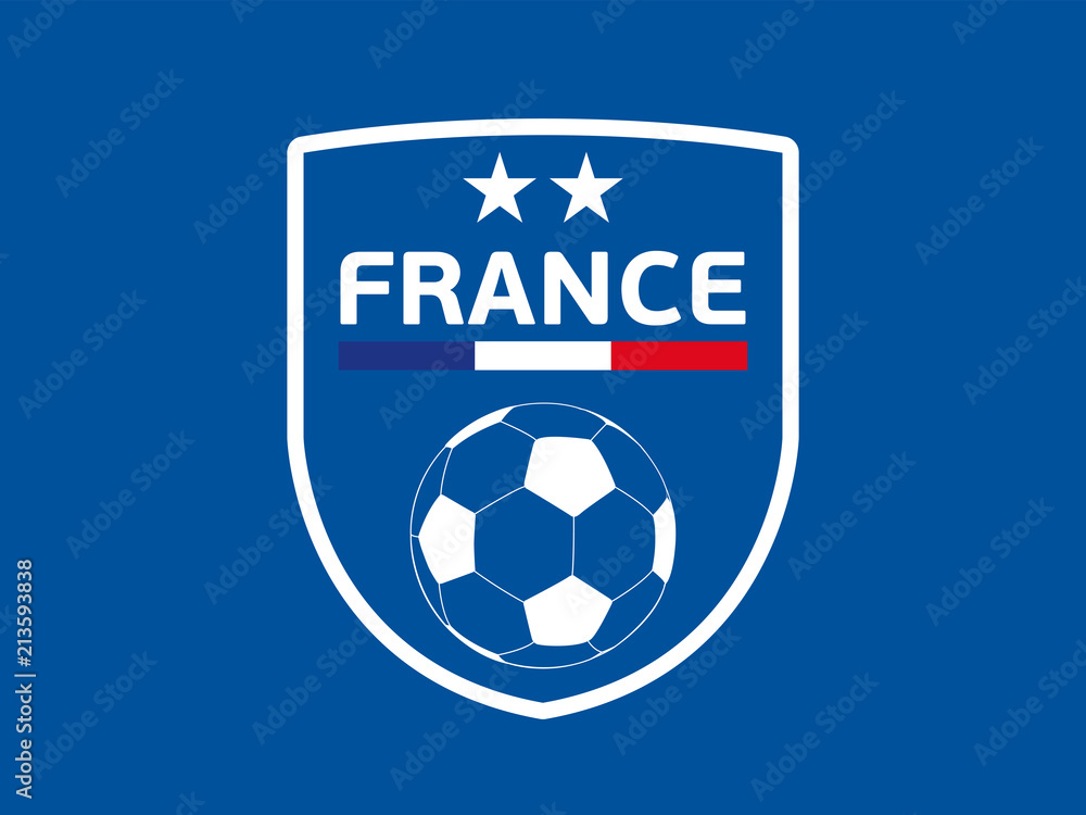 Fototapeta premium FOOTBALL FRANCE - Blason