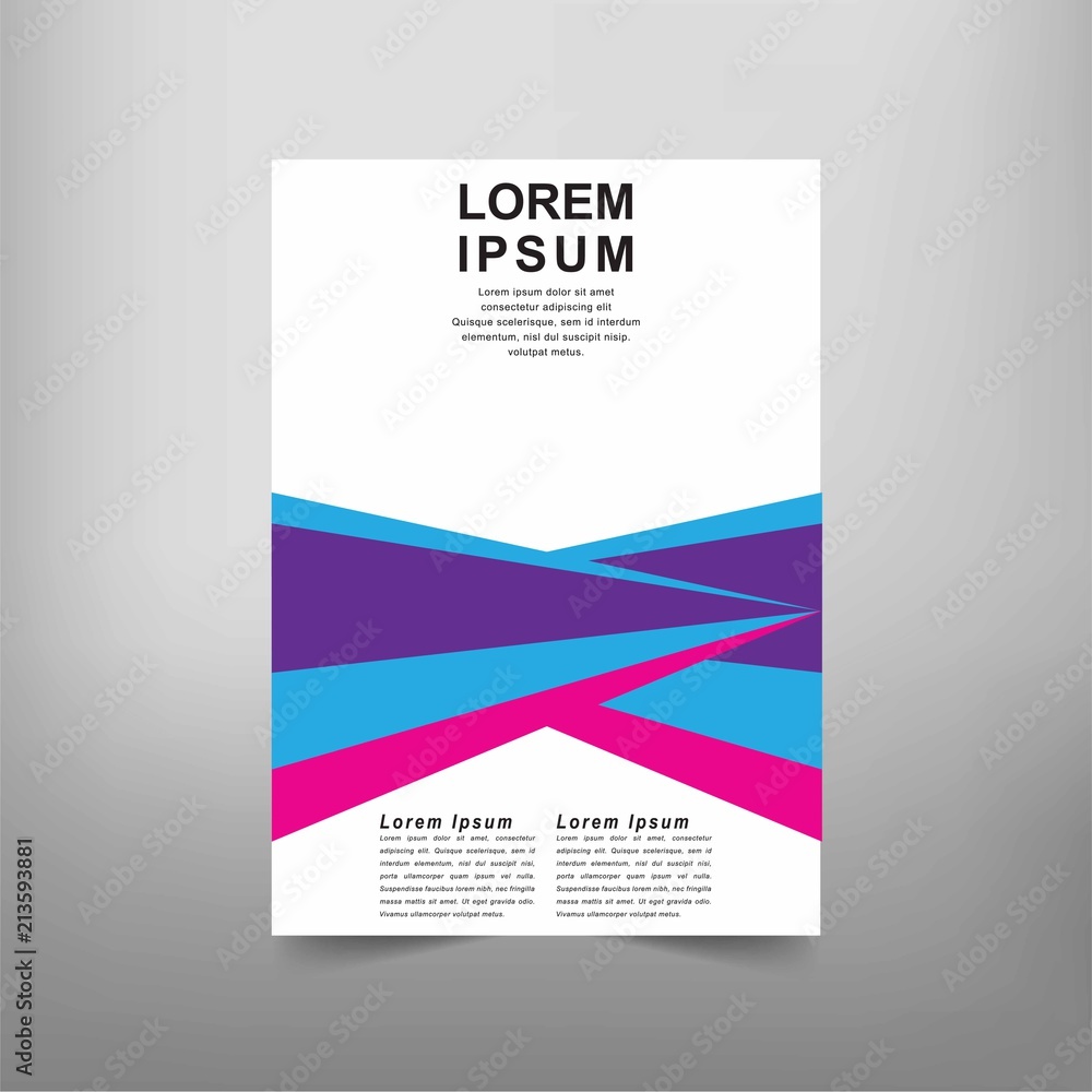 Naklejka premium Modern Vector abstract book cover template. Vector of modern abstract background