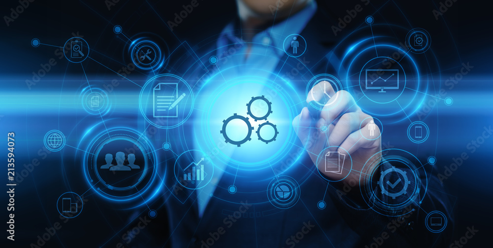 Obraz premium Automation Software Technology Process System Business concept