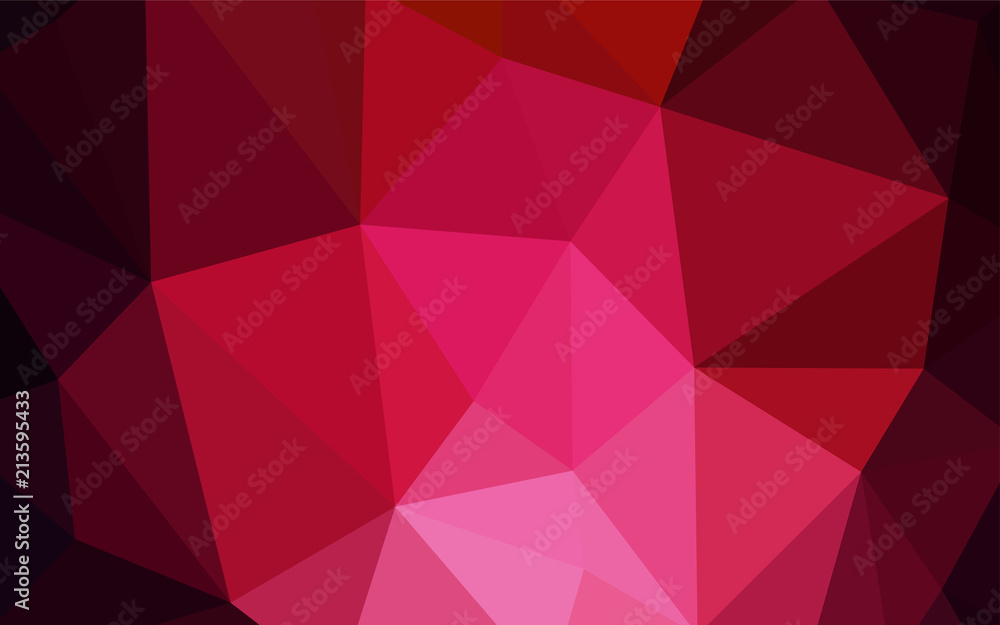 Dark Red vector triangle mosaic template. Dark Red vector triangle mosaic template.