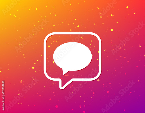 Speech bubble icon. Chat sign.