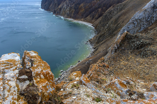 cape on Baikal in the spring photo