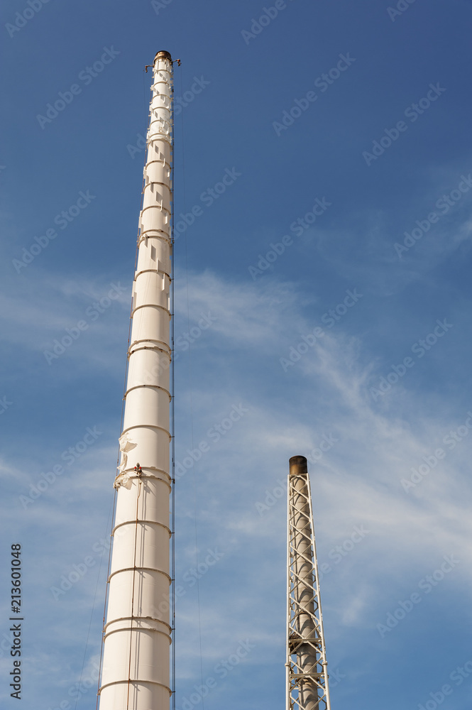 Chimney of chemical factory