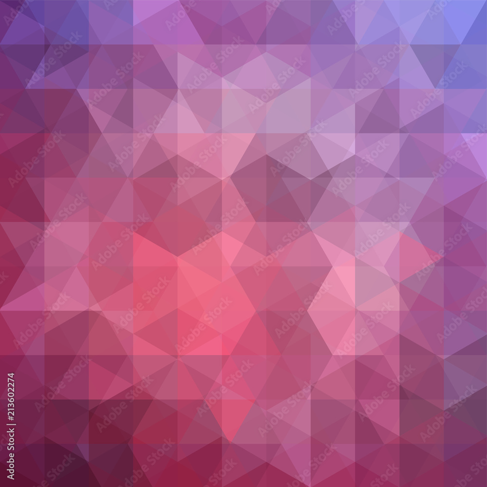 Background made of pink, violet triangles. Square composition with geometric shapes. Eps 10 Background made of pink, violet triangles. Square composition with geometric shapes. Eps 10