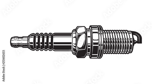 Vintage automobile spark plug concept