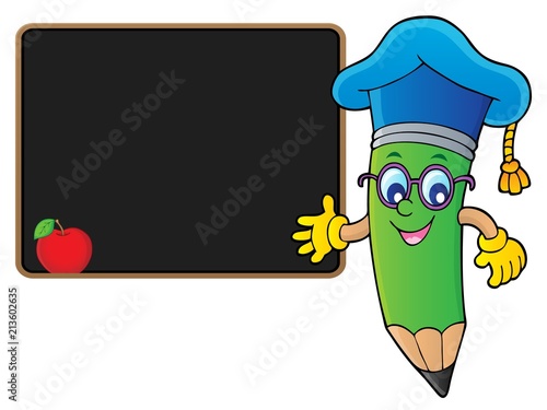 Pencil teacher theme image 3