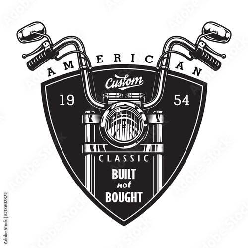 Vintage custom american motorcycle logo