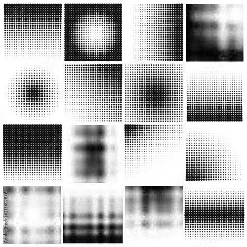 halftone vector set