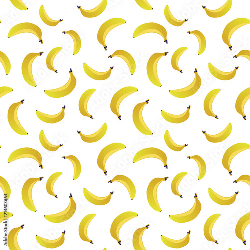 Banana pattern seamless. Vector.