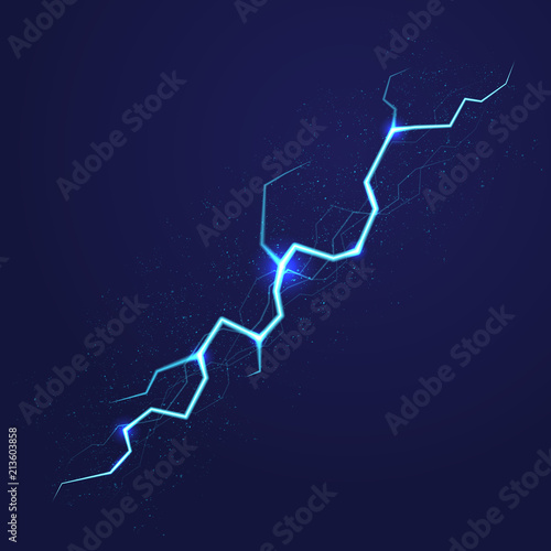 Blue lightning background