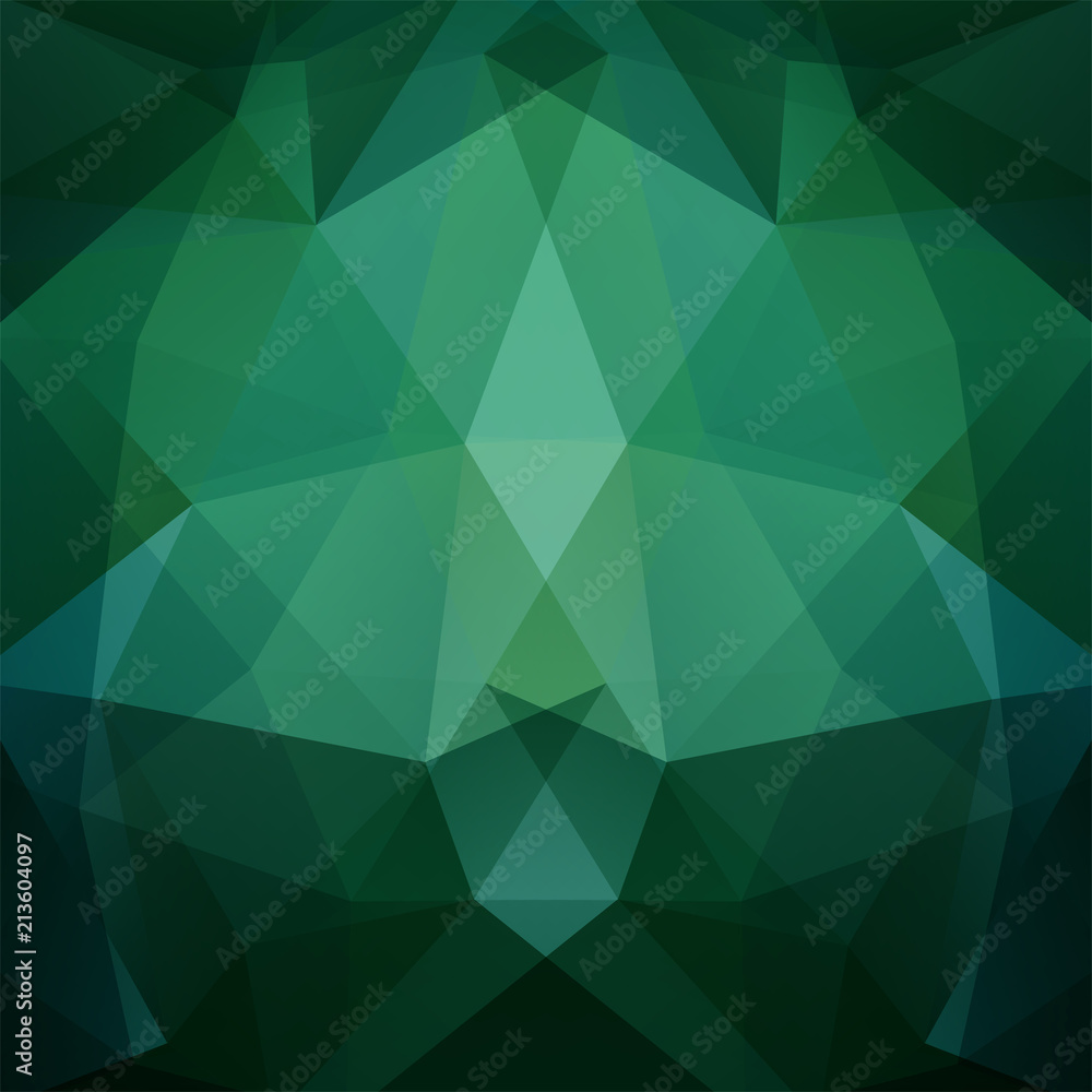 Abstract green mosaic background. Triangle geometric background. Design elements. Vector illustration Abstract green mosaic background. Triangle geometric background. Design elements. Vector illustration