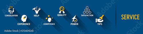 Services business with icon