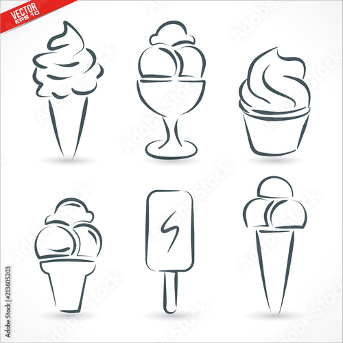 ice cream vector design