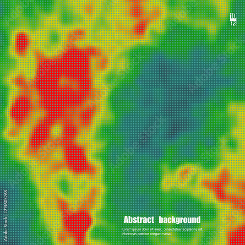 Colored heat map for temperature. Eps10 Vector illustration